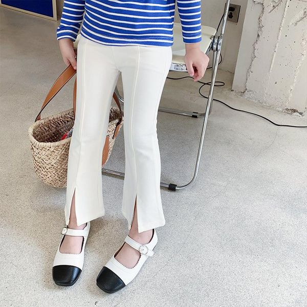 

trousers white split pants baby girl leggings toddler clothes kids autumn, Blue