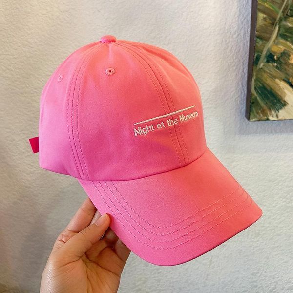 

berets letter embroidery caps female spring and summer korean students all-match street hats japanese soft baseball, Blue;gray