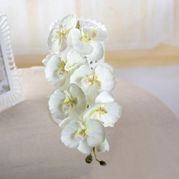 

decorative flowers & wreaths artificial silk white orchid butterfly moth phalaenopsis fake flower for wedding home festival dec