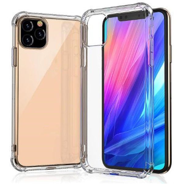 

super anti-knock soft tpu transparent clear phone case protect back cover shockproof for iphone 12 mini 11 pro x xs max xr 7 8 6 plus se