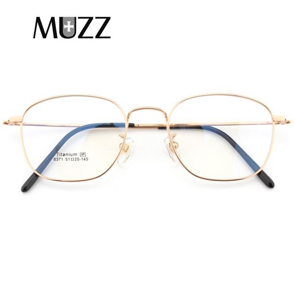 

fashion sunglasses frames muzz ip titanium square eyeglasses frame men male prescription optical glasses myopia, Black