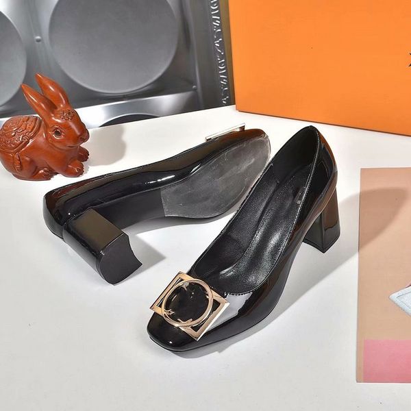 

7.5cm designer high heels bar banquet princess wedding shoes super high heel shoes metal buckle luxury leather woman shoes, Black