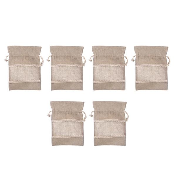 

storage bags 6pcs baking candy packing drawstring practical gift wrapping