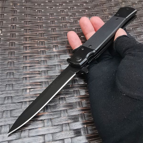 

g10 hande 8cr13mov stee foding knife pocket knife hunting knife too gift for outdoor surviva camping and edc