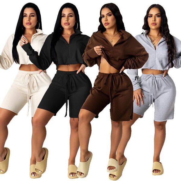 

gym clothing summer fashion jogging suits hoodie and shorts 2 piece tracksuits outfits fitness lounge wear, White;black