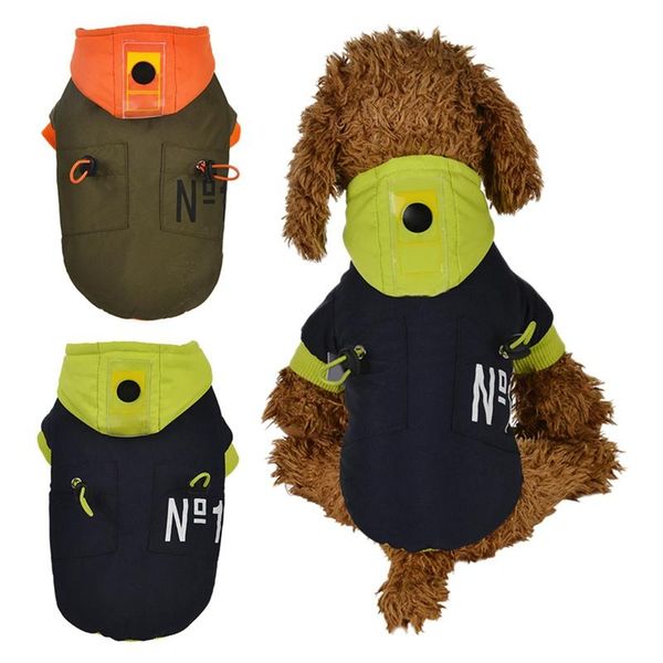 

dog apparel warm pet dogs cat hooded coat clothes autumn winter jacket cotton-padded pug chihuahua yorkshire clothing