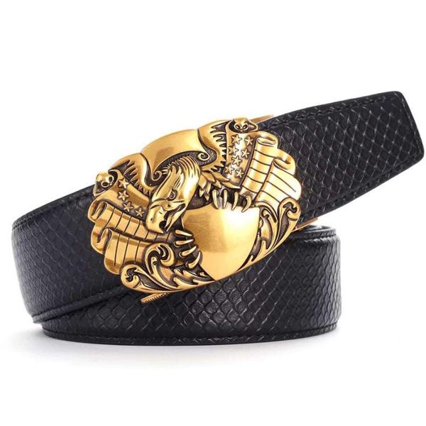 

belts men's leather ratchet dress with automatic buckle genuine belt for men casual, Black;brown