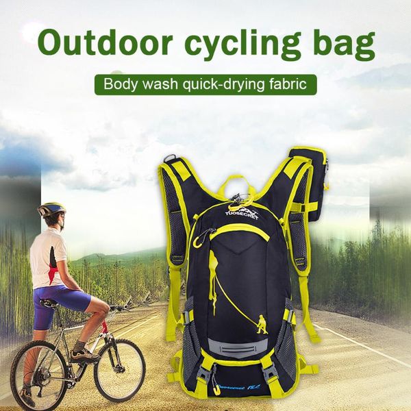 

outdoor bags bike portable waterproof backpack cycling water bag for men women 210d nylon camping running hydration rucksack