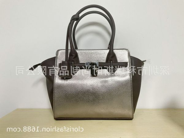 

metal color material splicing fashion portable princess bag single shoulder buckle oblique span women's