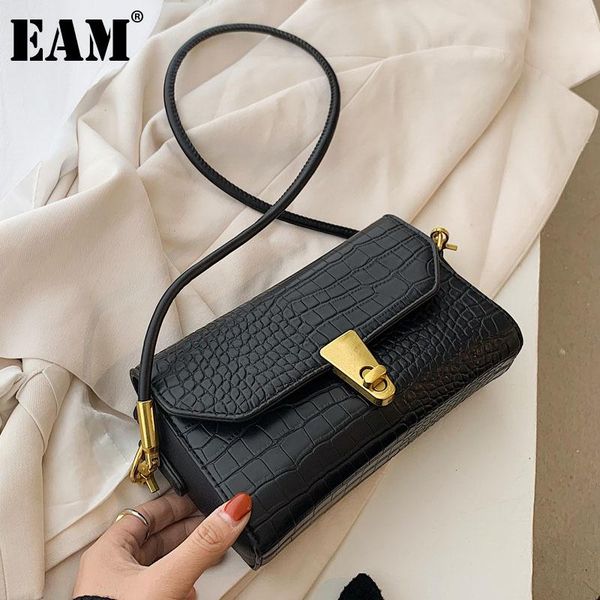 

cross body [eam] women spring small pu leather flap personality all-match crossbody shoulder bag fashion tide 2021 18a2089