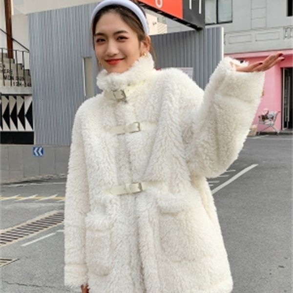 

2021 new high-end women's fashions fake fur coat c34 p9ay, Black