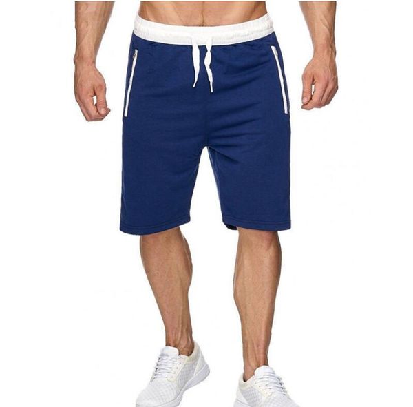

men's shorts 2021 men casual gyms fitness bodybuilding short pants, White;black