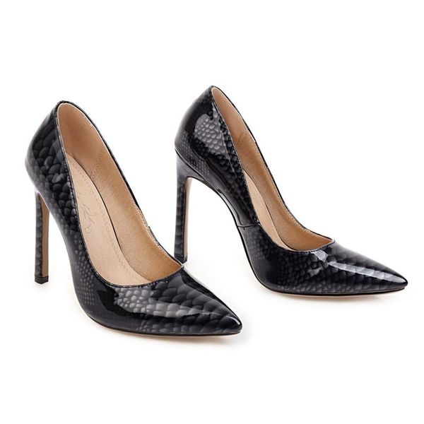 

dress shoes oversized pointed stiletto ladies high heels women woman pumps, Black