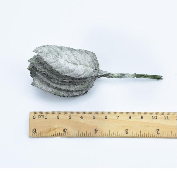 

12pcs fake rubber leaf flowers for scrapbooking artificial plants for home wedding decoration diy christmas wreath g jllpmj