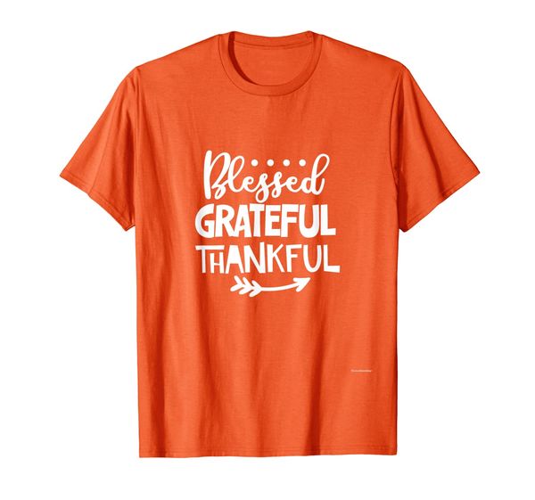 

Blessed Grateful Thankful - Cool Holiday T-Shirt, Mainly pictures