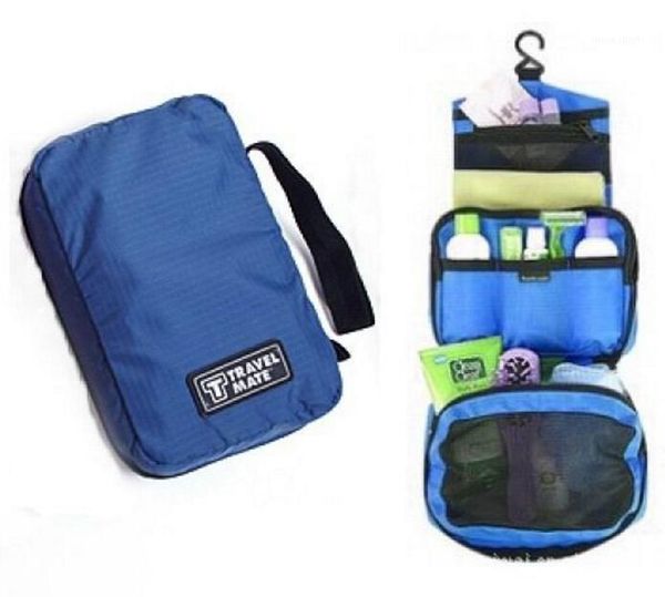

useful travel cosmetic toiletry purse holder beauty wash bag organizer hanging polyester storage bag1