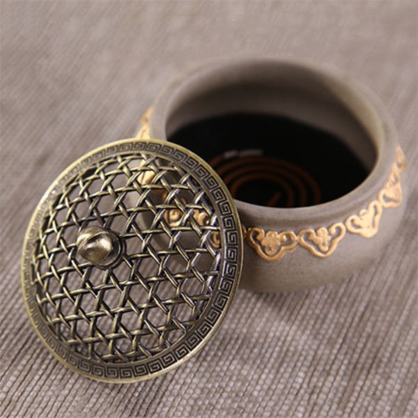 

ceramic mosquito repellent incense burner classical living room home decor porcelain coil incense holder use in buddha teahouse