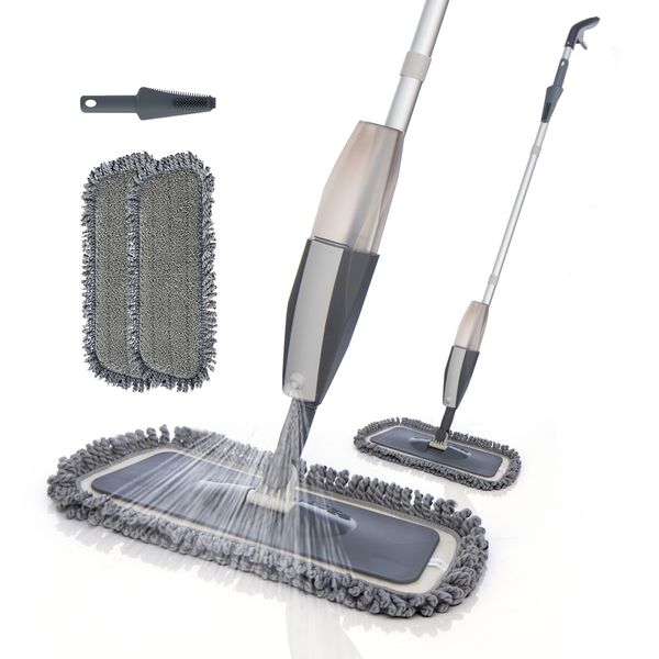 

Magic Spray Mop Wooden Foor with Reusabe Microfiber Pads 360 Degree Hande Home Windows Kitchen Mop Sweeper Broom Cean Toos