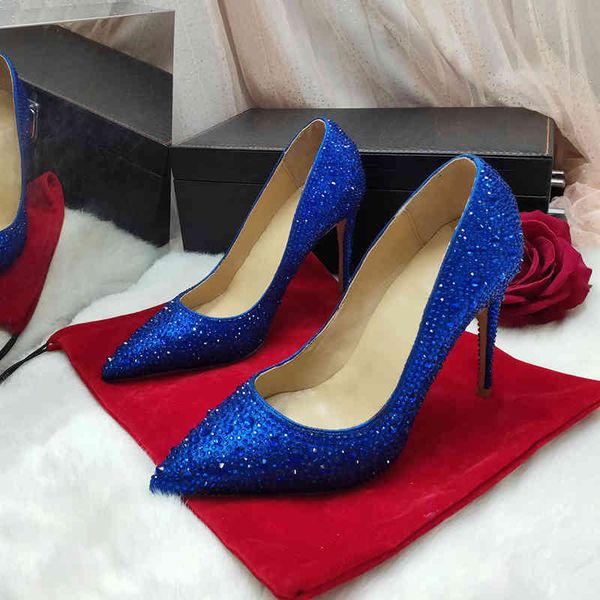 

dress shoes sapatos de salto alto femininos personalizados com cristais, elegantes, sexy, festa casamento, tamanho 34 a 45 o6xx, Black