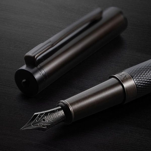 

fountain pens luxury hero black forest pen extremely dark titanium business office school supplies ink