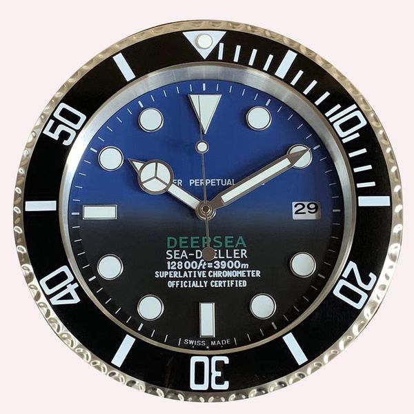 

wall clocks luminous luxury clock watch silent metal digital home decor modern 3d duvar saati industrial gift l039