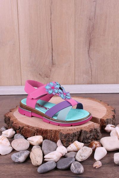 

sandals female child color orthopedic flower embellished, Black