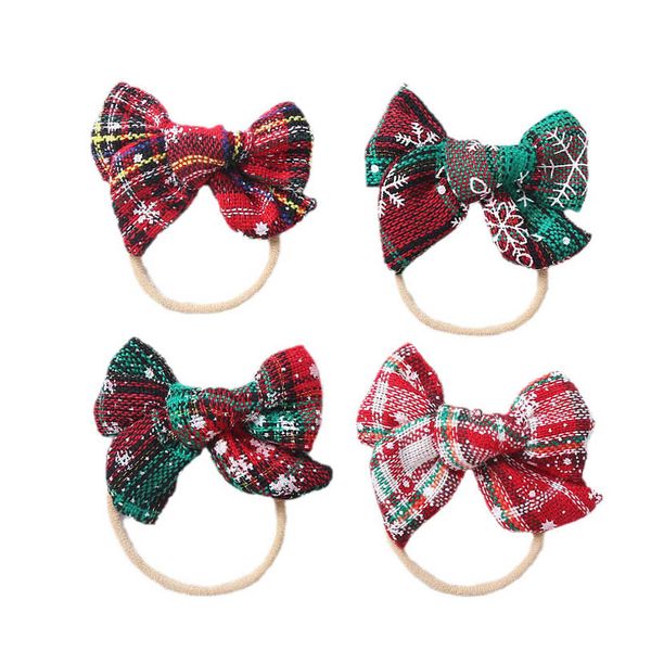 

girls hair accessories baby headbands bows children headband ornament newborn christmas bow head bands b8507, Slivery;white