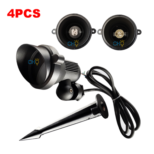 

4pcs ip65 waterproof 3w 5w 7w gu10 mr16 gu5.3 outdoor led spike light garden lawn lamp light led spot