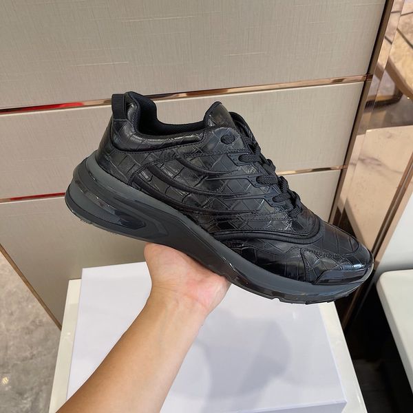 

men boys shoe sneakers mens trainers fashion casual leather shoes b18, Black