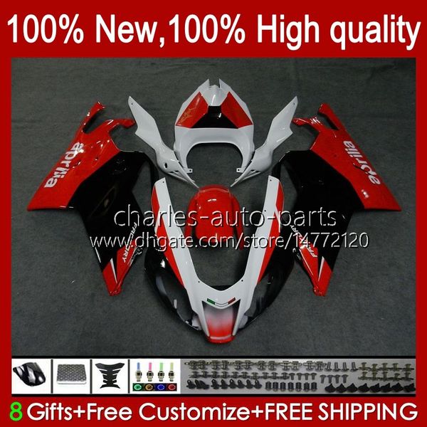 Fairings de Moto para Aprilia RSV1000R Mille RV60 RV-1000 RSV1000 R $ 04 05 06 Bodywork 11no.16 RSV1000RR RSV 1000 R 1000R 1000RR 2004 2005 Bodys Kit Red Black Stock