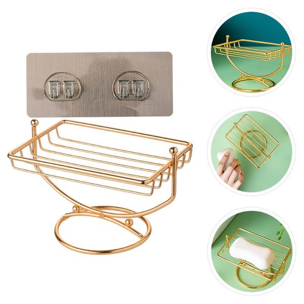 

soap dishes 1 set bathroom holders wall-mounted draining stands dish storage rack