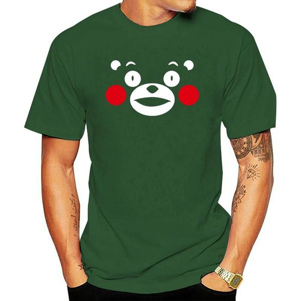 

men's t-shirts the fine arts kumamon japan anime lovely bear short sleeves tee t-shirt costume men/women, White;black