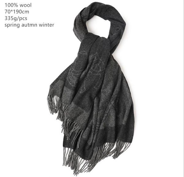 

scarves naizaiga 100% wool ladies grey chain print scarf shawl thick women luxury , ,sn728, Blue;gray