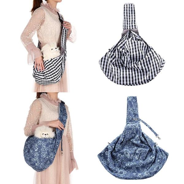 

pet carrier dog cat sling single shoulder bag carrier bags for small pets dog front chest outdoor travel hands-bag