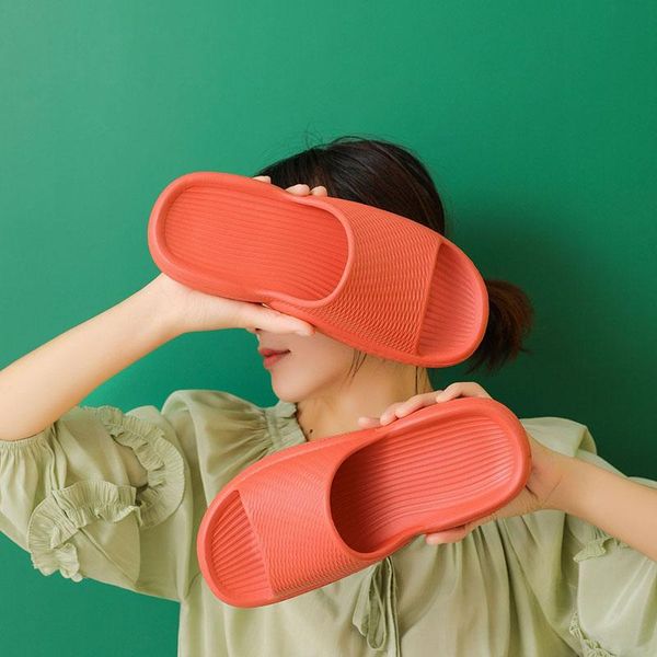 

slippers home for men outdoor women thick-soled super soft 2021 pair of flip-flops indoor y, Black