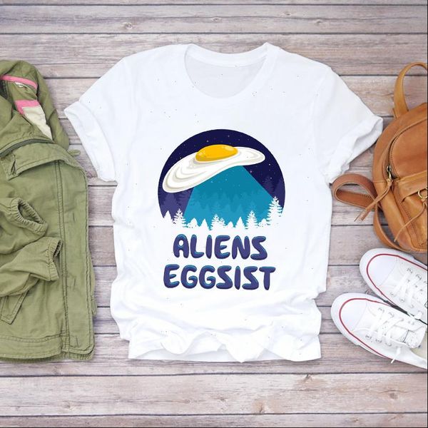 

women cartoon funny short sleeve print clothing summer shirt t shirts t graphic female ladies womens tee t shirt, White