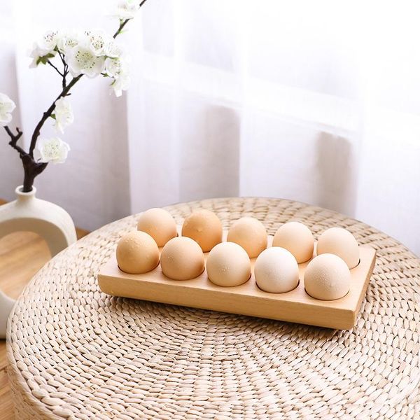 

storage bottles & jars household egg box refrigerator rack accessories container tray beech double row