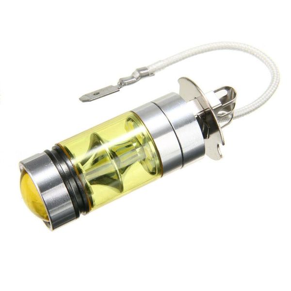 

emergency lights fog lamps led h3 replacement taillight 100w 4300k bulb car yellow