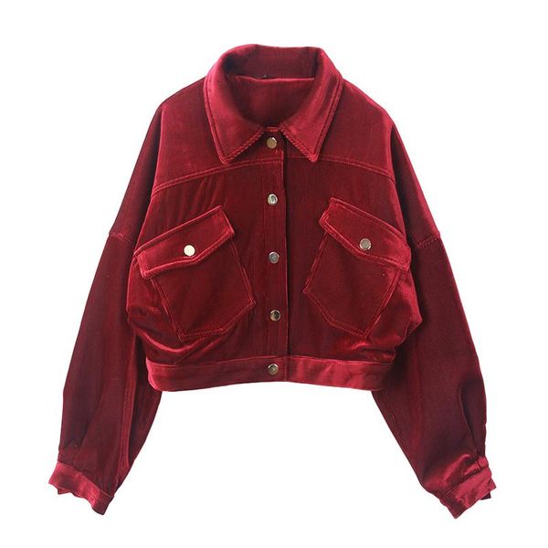 

women's jackets women velvet overcoat jacket spring autumn winter warm outerwear big pocket coat arrival size, Black;brown