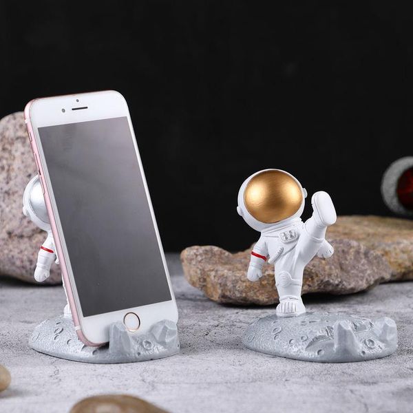 

cell phone mounts & holders astronaut mobile holder deskcartoon ornaments creative figurine resin stand crafts home decor office car