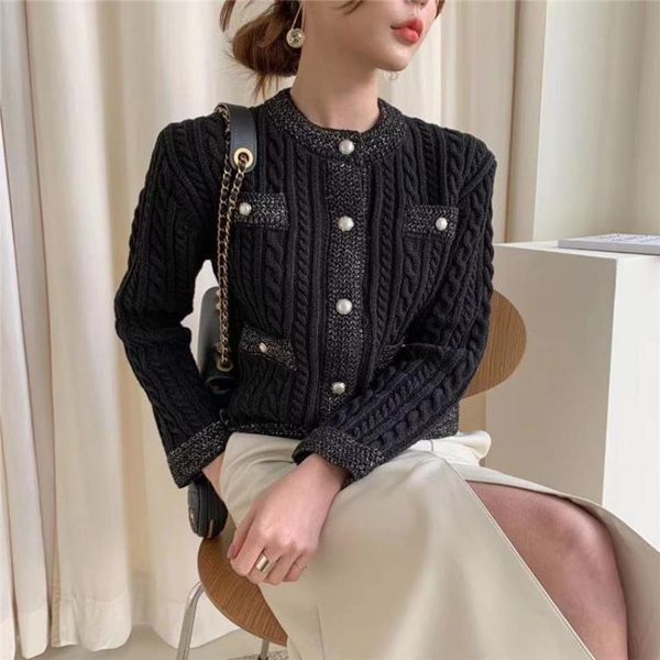 

women's knits & tees 2021 women autumn sweet short sweater cardigan, White