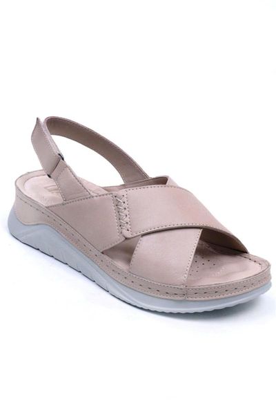 

sandals beige women 's genuine leather casual 362.6107, Black