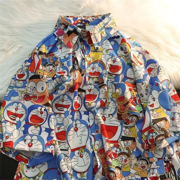 

men's casual shirts hip hop print men oversize high street japan basic short sleeve loose autumn punk kawaii funny handsome shirt, White;black