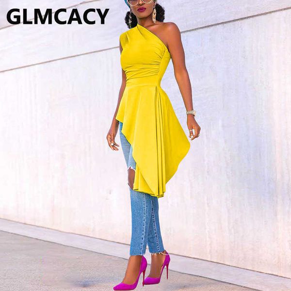 

women solid color one shoulder asymmetrical hem dress 210702, Black;gray