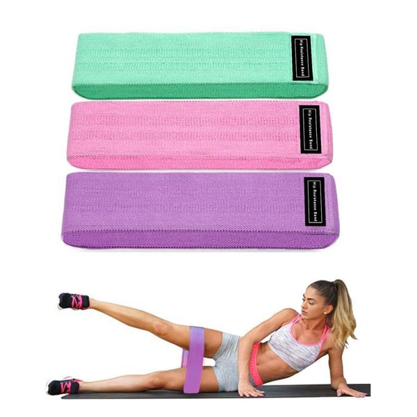 

training fitness resistance bands yoga exercise leg hip resistance band pilates sport rubber hip training belt home workout