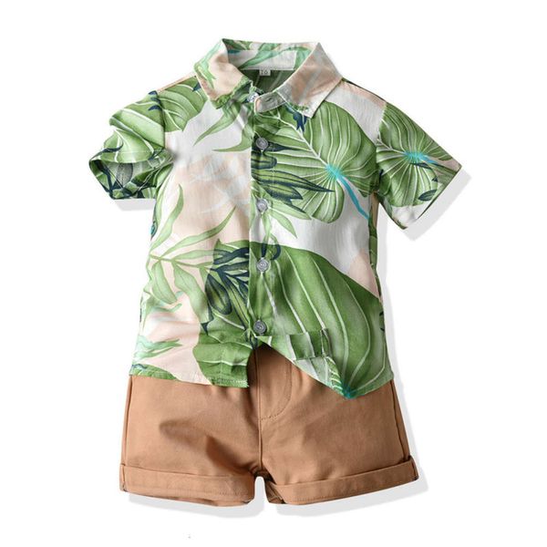 

beach multicolor children's shirt boys' shorts 2-piece baby hawaiian batch, White