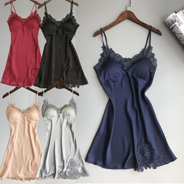 

summer ladies lingerie sleepwear women babydoll robe underwear night dress s  l xl, Black;red