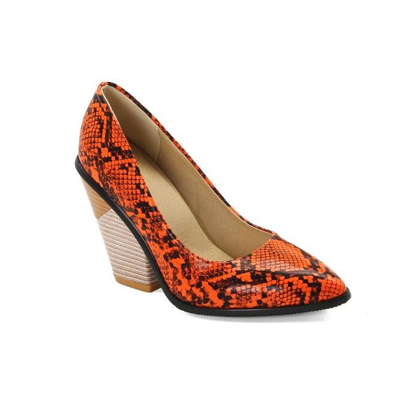 

dress shoes pointed large size 40-48 women's 2021 season high-heeled thick-heeled tide, Black