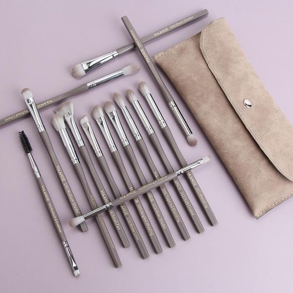 

makeup brushes 14pcs hexagonal eye brush set face cosmetic foundation powder blush soft shadow blending beauty tool