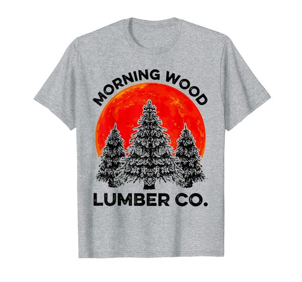 

morningwood lumber co. sunset forest t-shirt, White;black